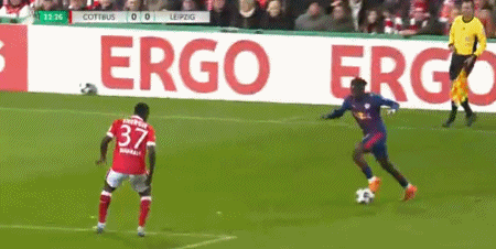 半場(chǎng)：科特布斯0-3萊比錫，鮑姆加特納雙響，巴卡約科破門