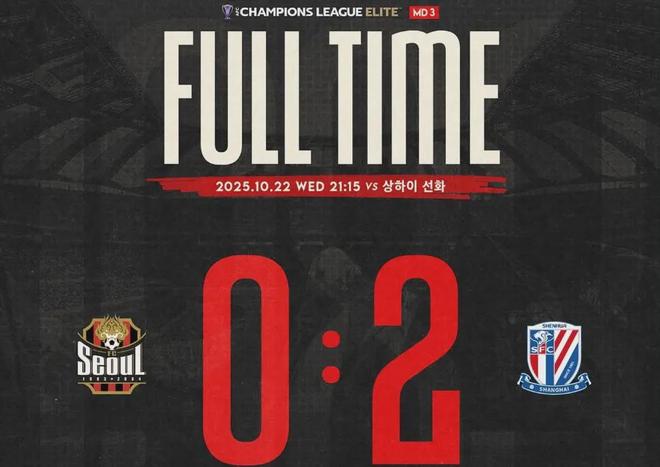 2-0！全主力申花亚冠斩首尔！但这胜利藏着中超最痛的真相！