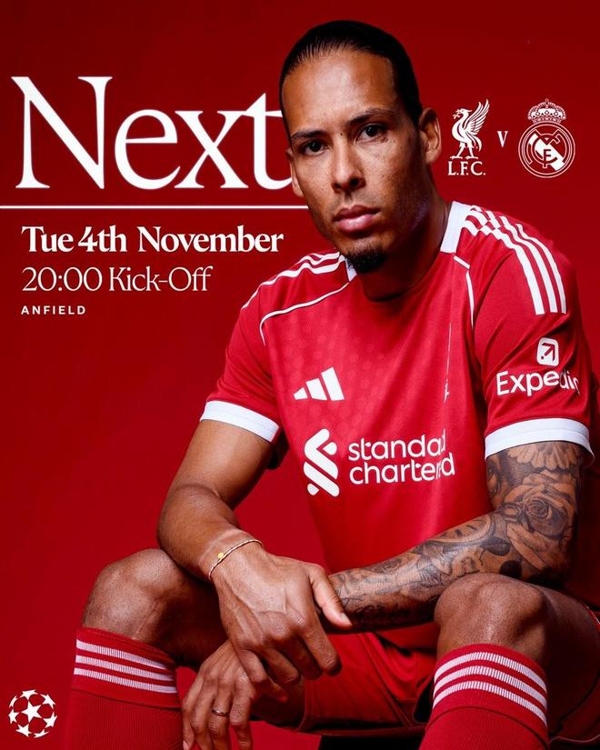 利物浦欧冠曾4次零封击败皇马，仅次于尤文