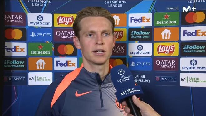 德容：不应该再和上赛季比较了，上赛季我们也没拿到欧冠冠军