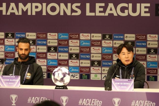 首尔主帅金基东：双线作战让球员们在体能上面临不小的挑战