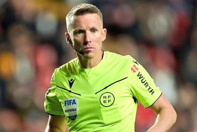 官方：西班牙名哨“平方哥”将执法欧冠利物浦vs埃因霍温