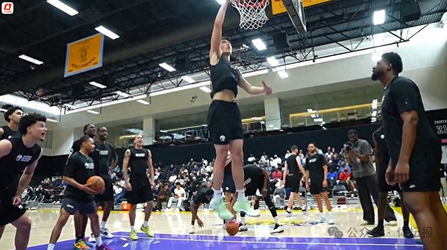 杨瀚森参加湖人试训,多位NBA球队高管现场观看