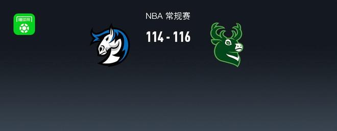 NBA戰(zhàn)報：雄鹿116-114險勝獨行俠，字母哥30+8+6