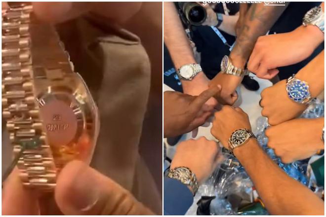 倒反天罡!恩比德拿MVP时 哈登反送一块定制劳力士⌚️