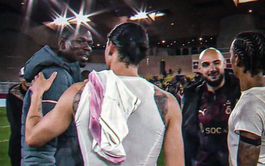 從前的對手再度相遇，博格巴與薩內(nèi)歐冠相遇賽后寒暄