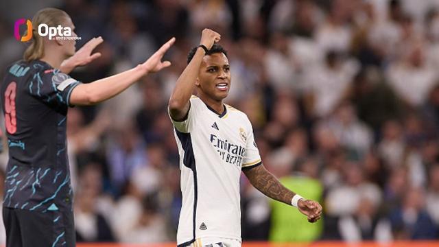 重返首發，羅德里戈歐冠對曼城進過4球，比對其他對手都要多