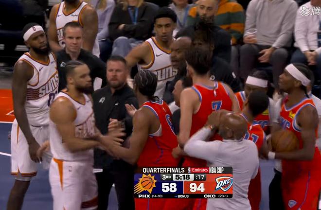 雷霆24勝1負平勇士！太陽打不過球打人，驅逐都沒用，NBA大結局了