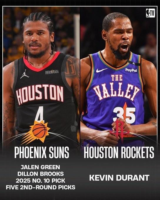 KD交易的赢家输家：小贾&伊森恐只能一人留队 太阳要和湖人抢中锋