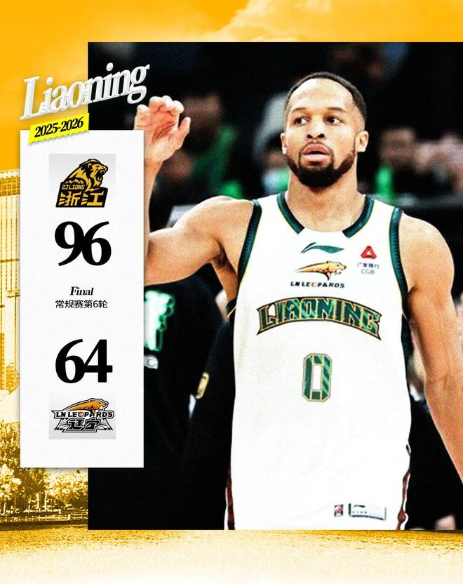 遼寧本鋼客場64：96負於浙江方興渡