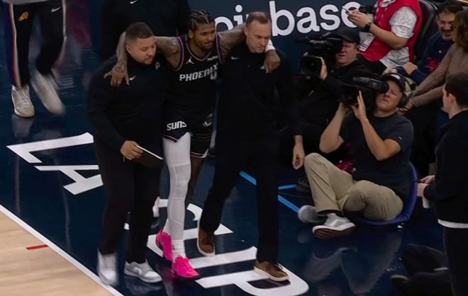 突發！太陽新援傑倫-格林複出第2場疑右腿筋拉傷 被攙扶離場