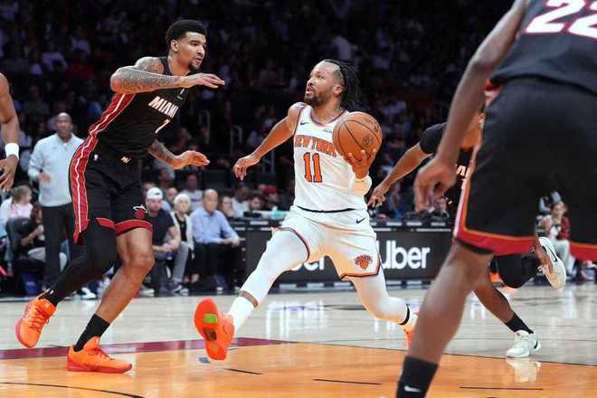 首败！布伦森37+7尼克斯无缘18分逆转热火 鲍威尔29+7热巴19+13