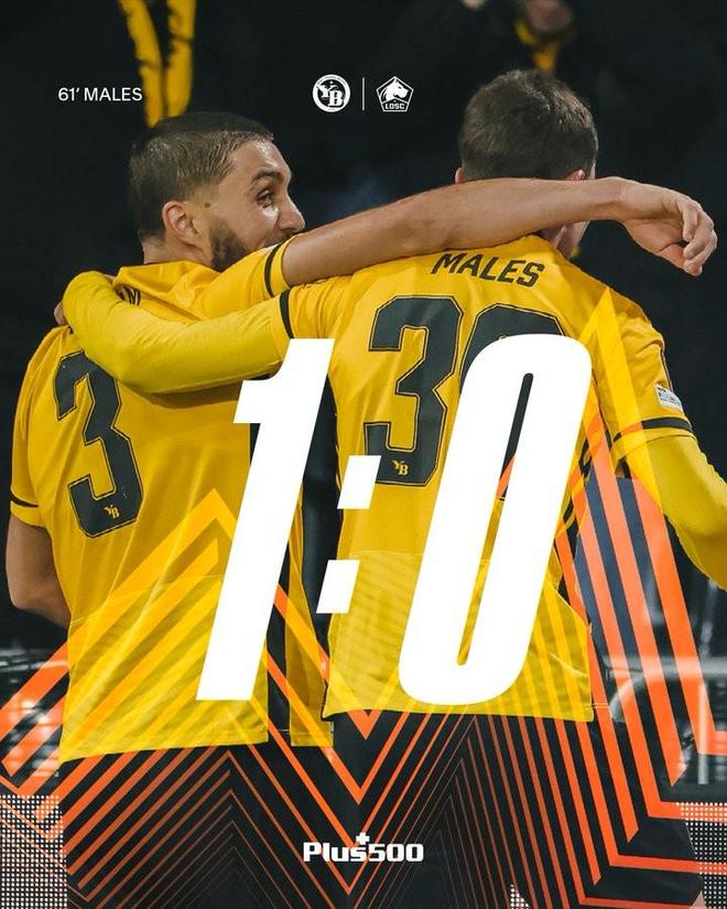 年輕人戰(zhàn)勝里爾，自59年歐冠半決賽以來首次歐戰(zhàn)擊敗法國球隊