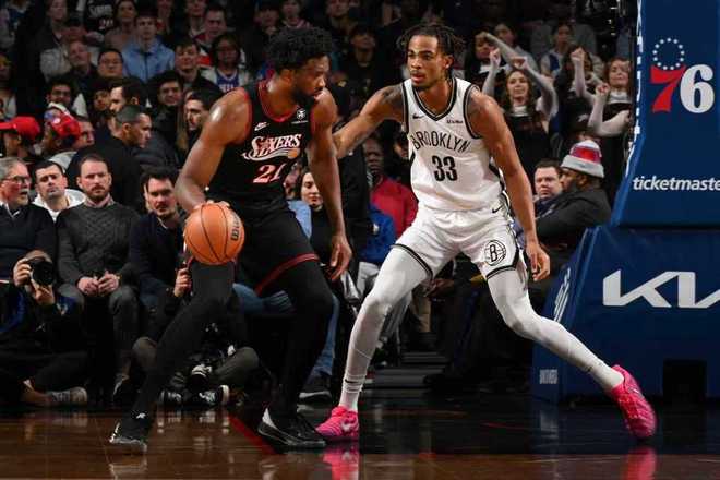 恩比德27+6難阻76人爆冷負籃網 小波特28分馬克西14中3