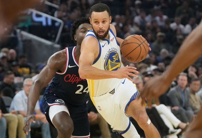 庫里20+4+5勇士連丟絕平三分惜敗快船 比爾首秀兩分球6中6