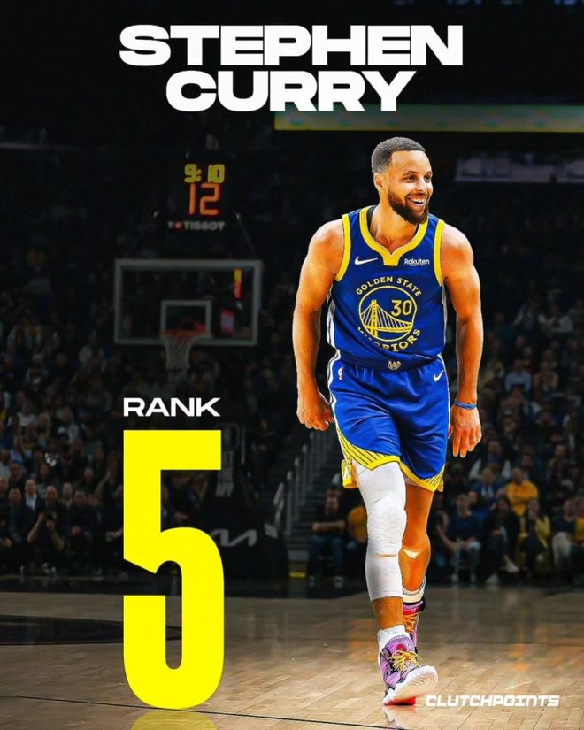 媒體離譜吹捧庫里，認(rèn)為他高于詹姆斯，甚至排名現(xiàn)役第五！