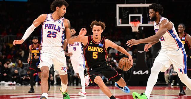 丹尼爾斯27+10喬治35分 老鷹主場(chǎng)險(xiǎn)勝76人