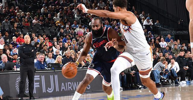 哈登30+7+7保羅0分8助 快船勝太陽