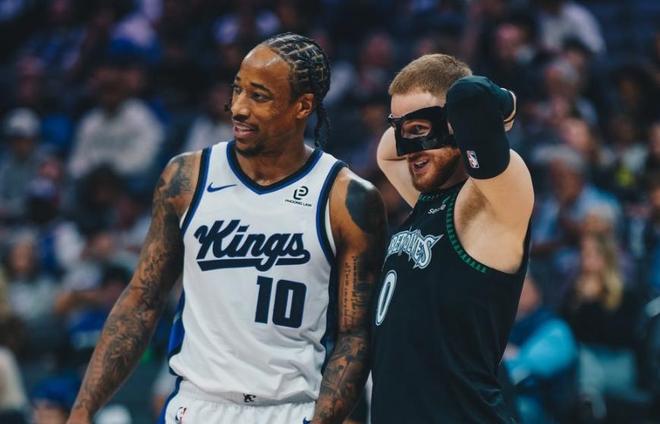 威少替補(bǔ)7中2，法國高塔5封蓋華子26+4+5，森林狼27分大勝國王