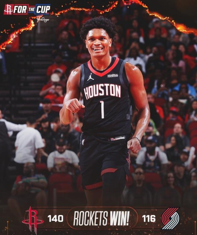 火箭队新库里诞生？新星近4战场均16+1+3+2断，2项命中率超5成