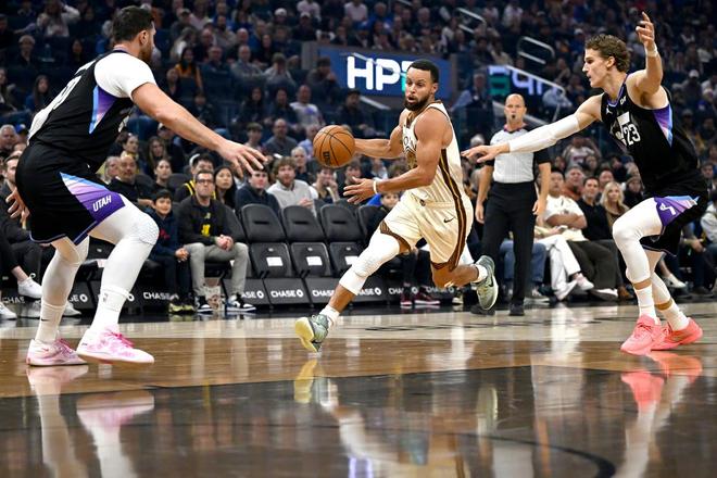 库里31+3+6记3分创3大NBA历史第1神迹，勇士完胜爵士！巴特勒高效