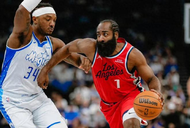 快船101-129魔術！無奈不是三連敗，是哈登賽后談倫納德，太心酸