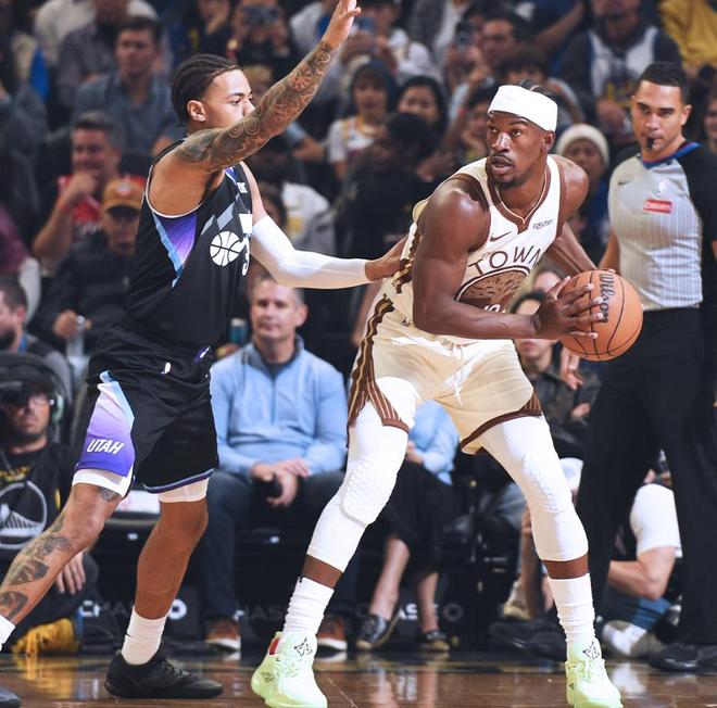 巴特勒18+6+7完爆爵士核心，庫里31分對飆喬治，勇士主場靜待火箭