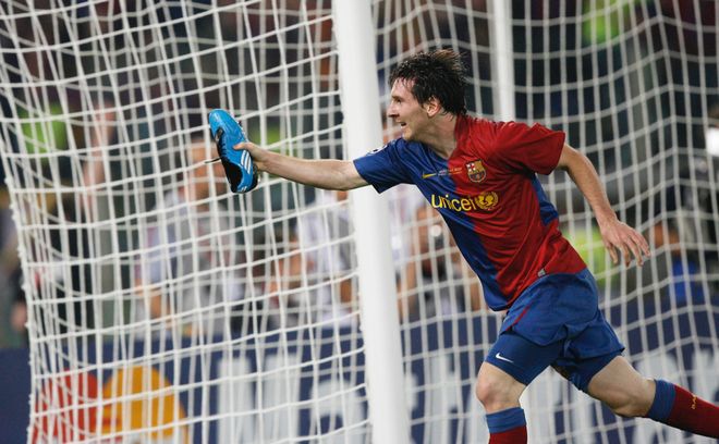 梅西要擁有新球鞋！靈感來自2009年歐冠擊敗C羅奪冠！