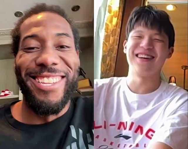 小卡连线杨瀚森笑容满面:传授经验相约练球 还学了中文垃圾话
