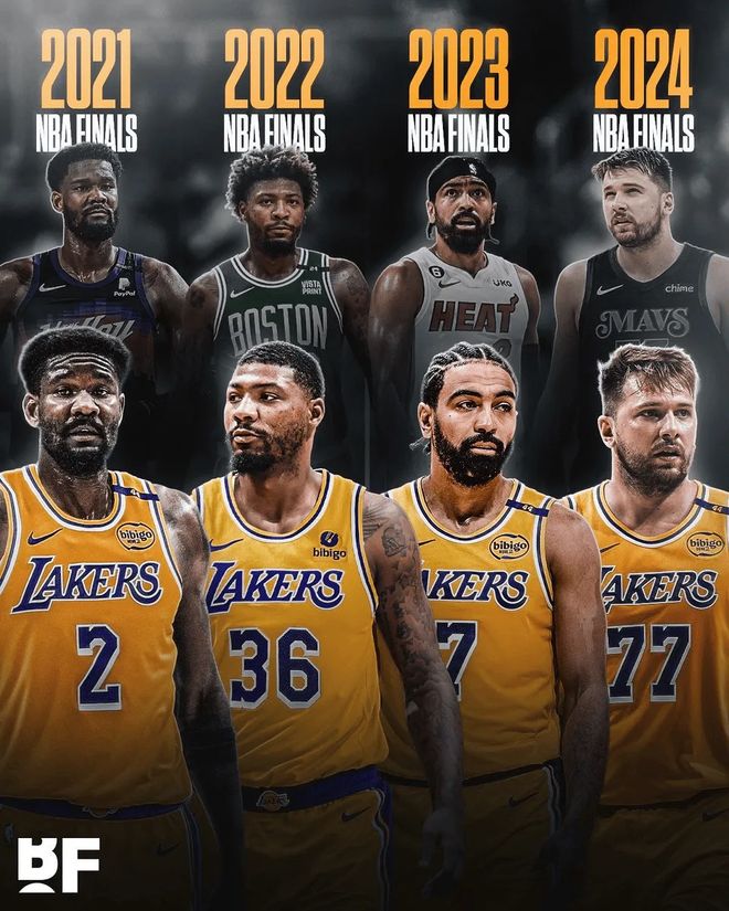 集齐连续4年NBA亚军!湖人要组建复仇者联盟?詹姆斯是真的强啊
