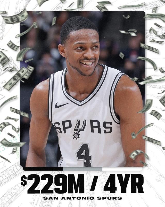 马刺4年2.29亿顶薪续约福克斯！ESPN详解后场未来：甜蜜的烦恼
