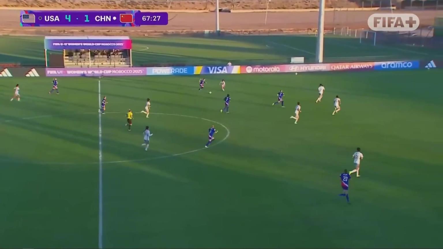 毫无还手之力！马尔瑟姆单刀破门达双响，U17美国女足5-1中国女足