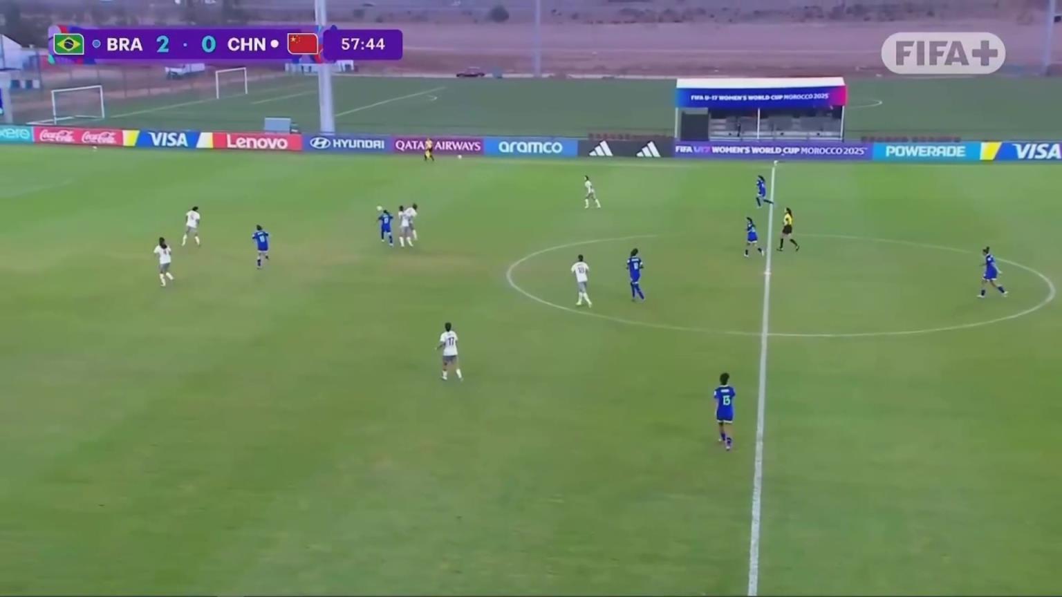 又被進(jìn)了！U17女足第58分鐘再丟一球，0-3落后巴西女足！