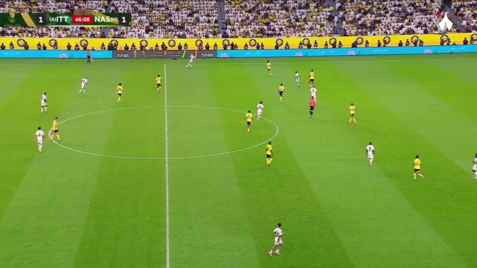 半場補時奧亞爾小角度破門，吉達(dá)聯(lián)合再下一城