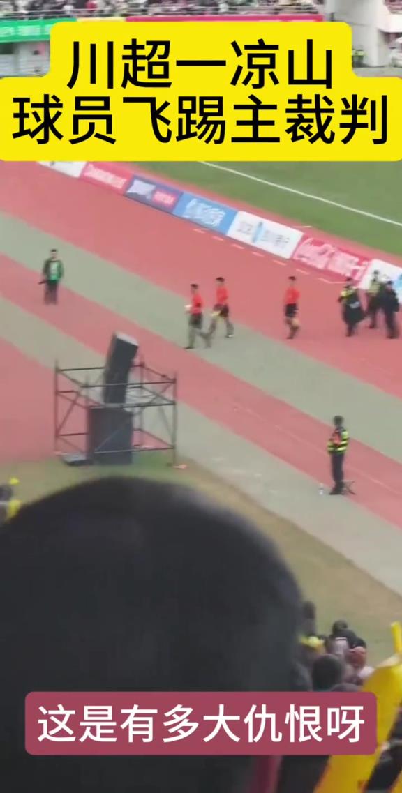逆天!川超賽後裁判慘遭涼山球員飛踹,這是有多大仇恨! 逆天!川超賽後裁判慘遭涼山球員飛踹,這是有多大仇恨!