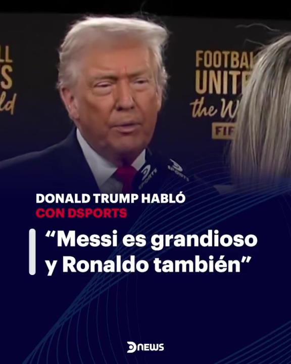 特朗普:梅西很棒,C罗也很棒,我见过C罗,欢迎他来到白宫~ 特朗普:梅西很棒,C罗也很棒,我见过C罗,欢迎他来到白宫~