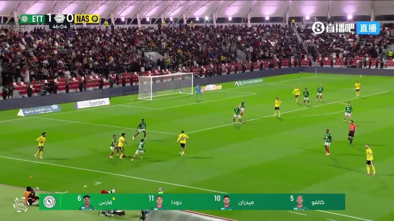 下半场闪击!菲利克斯突施冷箭抽射贴地斩,利雅得胜利1-1扳平 下半场闪击!菲利克斯突施冷箭抽射贴地斩,利雅得胜利1-1扳平