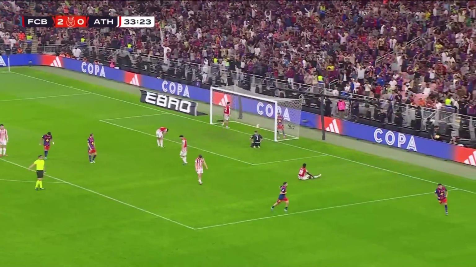 多點開花！巴德吉晃開防守抽射破門，巴薩33分鍾3球領先！