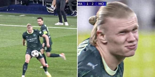 哈兰德比赛中遭“爆击”敏感部位，忍痛坚持助曼城取胜