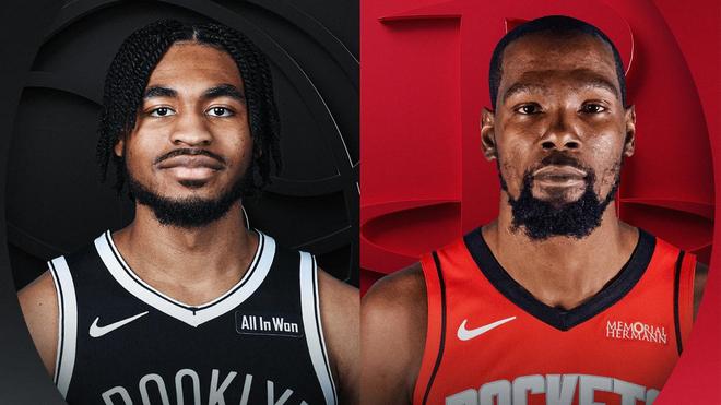 杜蘭特19+6，火箭28分完勝籃網(wǎng)！申京高效，伊森22+5+5記3分暴走