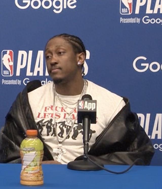 NBA官方：杰伦威因在新闻发布会上穿印有粗俗语言服装 罚款2.5万