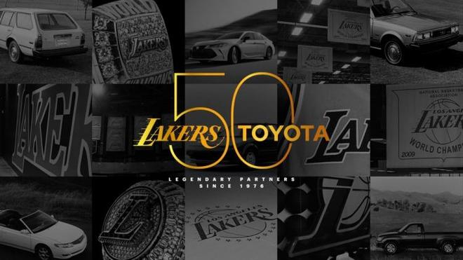 湖人宣布丰田汽车为新赛季首席赞助商 以庆祝双方合作50周年