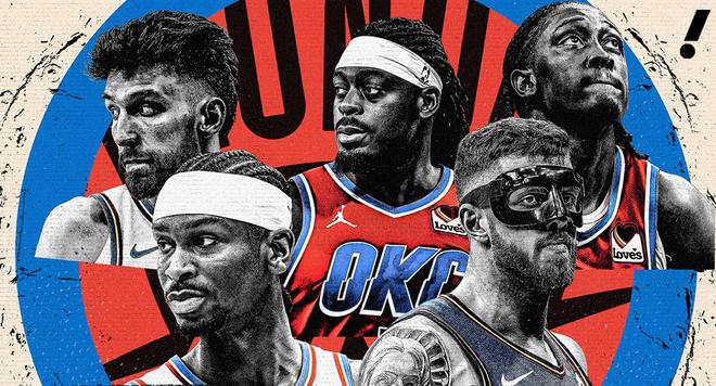 雅虎体育评选联盟前十首发:雷霆第一,勇士、湖人分居七八名