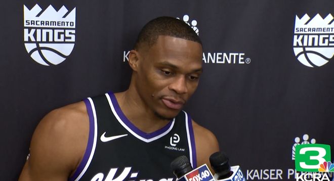 威少：人们对国王的质疑吸引了我，目标是每天能激励他人