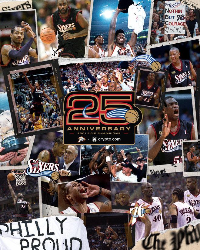 重温经典！76人东部冠军25周年庆艾弗森回归引热议
