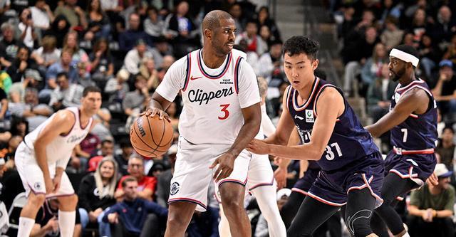 保罗重返快船首秀15+6+4 快船47分狂胜广州龙狮