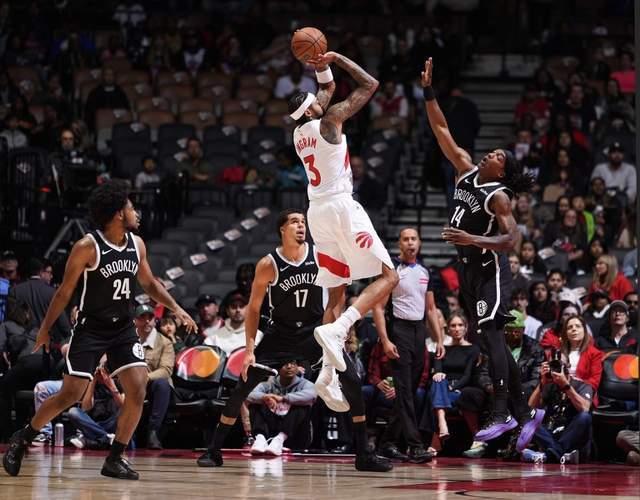 119-114!巴恩斯31+6猛龙五分险胜篮网,小波特无力回天空砍34+10