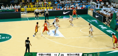 次节轰出23-5!U19中国男篮半场32-34埃及青年队