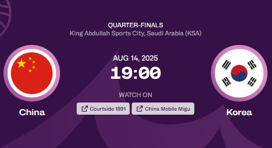  FIBA官网超七成网友看好中国男篮赢球，两队数据中国遥遥领先