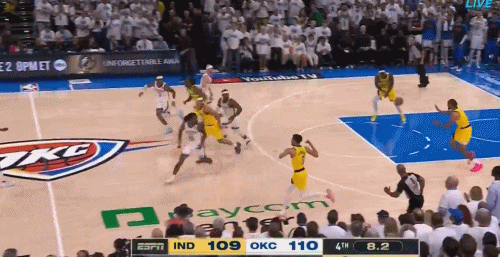 NBA官方:哈利伯顿总决赛G1中投准绝杀雷霆当选赛季最佳回合